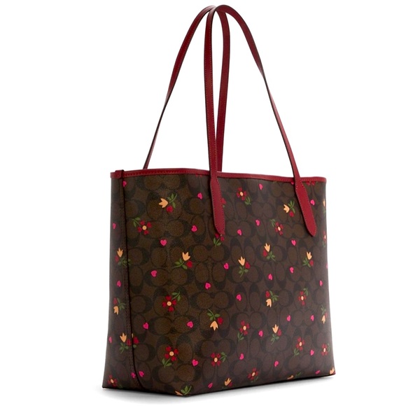 Coach Heart Petal Tote Bag - Picture 4 of 7
